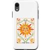 Boho Style The Sun Tarot Card Spiritual Custodia per iPhone XR Carta dei tarocchi del sole in stile bohémien spirituale