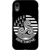Brittany Celtic Culture Custodia per iPhone XR Simboli della Bretagna, Francia Breton Pride Triskel