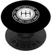 Manual Car Enthusiast Three Pedal Transm Non possono rubare ciò che non possono guidare il manuale di trasmissione PopSockets PopGrip Adesivo
