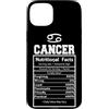 Cancer Zodiac Funny Nutritional Facts As Custodia per iPhone 15 Plus Cancro Segno Zodiacale Astrologia Zodiaco