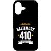 Vintage Area Code Pride Tees Custodia per iPhone 17 410 Baltimora Codice Area USA Città Distressed Authentic (Dark)