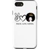 Cancro Queen Astrology Melanin Girl Blac Custodia per iPhone SE (2020) / 7/8 Pace Amore Cancro Regina Zodiaco Capelli Afro Compleanno