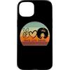 Cancer Astrology Melanin Girl Black Wome Custodia per iPhone 15 Plus Pace Amore Cancro Regina Zodiaco Capelli Afro Compleanno