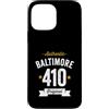 Vintage Area Code Pride Tees Custodia per iPhone 13 Pro Max 410 Baltimora Codice Area USA Città Distressed Authentic (Dark)
