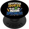 Cerebrix Labs Educated Guess Specialist Test Design PopSockets PopGrip Adesivo
