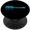 Rock Music Musician Band Lover Peace Vib Chitarra elettrica Lake Shadow Love Reflection Silhouette Metal PopSockets PopGrip Adesivo