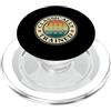 Manual Car Enthusiast Three Pedal Transm Classicamente addestrato cambio manuale auto Guy Vintage PopSockets PopGrip per MagSafe