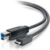 C2G 10ft, USB 3.0 Type C, USB B cavo USB 3.048 m USB C Nero - Cavi USB (USB 3.0 Type C, USB B, 3.048 m, USB C, USB B, 3.0 (3.1 Gen 1), Male connector/Male connector, Nero.