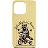 Night Rider Raccoon Custodia per iPhone 13 Pro Cool Raccoon Occhiali Da Sole Triciclo Noi Ride at Dawn