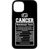 Cancer Zodiac Funny Nutritional Facts As Custodia per iPhone 13 Cancro Segno Zodiacale Astrologia Zodiaco