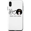 Cancro Queen Astrology Melanin Girl Blac Custodia per iPhone XS Max Pace Amore Cancro Regina Zodiaco Capelli Afro Compleanno