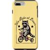 Night Rider Raccoon Custodia per iPhone 7 Plus/8 Plus Cool Raccoon Occhiali Da Sole Triciclo Noi Ride at Dawn