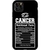 Cancer Zodiac Funny Nutritional Facts As Custodia per iPhone 11 Pro Max Cancro Segno Zodiacale Astrologia Zodiaco