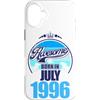 FernwehFarben Studio Geburtstage Custodia per iPhone 16 Plus Grande da luglio 1996 30° compleanno frase 30 anni