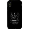 Samurai Warlord Shogun Tactical Warrior Custodia per iPhone X/XS Antico signore della guerra samurai comanda la tempesta