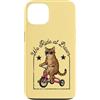 Dawn Rider Cats Custodia per iPhone 13 Tabby Cat Riding Triciclo Occhiali da sole We Ride Dawn