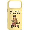 Dawn Rider Feline Custodia per iPhone 17 Pro Max We Ride At Dawn Cat in occhiali da sole Triciclo Rider