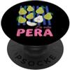 Cute Fun Italian Italy Summer Lover Vibe La Vita Pera Pera Vita Retro Vintage Italiana Frutta Pere PopSockets PopGrip Adesivo