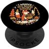 Camping Adventure collection. Vado nel bosco e trovo la cena Carina volpe foraggiamento PopSockets PopGrip Adesivo