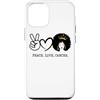 Cancro Queen Astrology Melanin Girl Blac Custodia per iPhone 12/12 Pro Pace Amore Cancro Regina Zodiaco Capelli Afro Compleanno