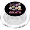 Cute Fun Italian Italy Summer Lover Vibe La Vita Gelato Italiano Ice Cream Life Retro Vintage Life PopSockets PopGrip per MagSafe