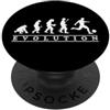 Designer Evolution Sports Pro Evoluzione del calcio, evoluzione del calcio, evoluzione PopSockets PopGrip Adesivo