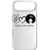 Cancro Queen Astrology Melanin Girl Blac Custodia per iPhone Air Pace Amore Cancro Regina Zodiaco Capelli Afro Compleanno