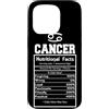 Cancer Zodiac Funny Nutritional Facts As Custodia per iPhone 15 Pro Cancro Segno Zodiacale Astrologia Zodiaco