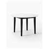 Westwing Collection Tavolo rotondo effetto marmo Jackson, varie misure - Bianco, Nero