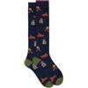 Gallo Calze lunghe uomo cotone blu fantasia cani