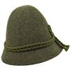 Melegari Cappello da Montagna Sepplhut | Cappello da Pastore | Cappello Alpino | Uomo Donna | Estate/Inverno (Verde, 56)