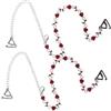 LIFKOME Coppia di Spalline Reggiseno con Cristalli Rosa, Antiscivolo Regolabili | Lega di Zinco e Cristalli, 1 Paio Rosso, Facile da Aggiungere e Rimuovere, per Biancheria