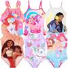 Disney Principesse - Costume da Bagno Intero Mare Piscina - Bambina - Prodotto Originale con Licenza Ufficiale [18264 MLP Intero Fucsia - 3 Anni]
