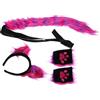 minkissy Set di Accessori Cosplay Orecchie Stregatto in Artificiale, Fascia per Chioma Regolabile e Coda per Party e Costume da Gatto Donna