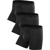 TRENDOUX Boxer in Fibra di Bambu Uomo Traspirante, Mutande Boxer Uomo a Gamba Lunga in Bamboo Elastico e Comodo, Morbido Design Senza Cuciture Confezione da 3 - Taglia S