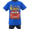Disney Pixar Cars Pigiama per Ragazzi, Set 2 Pezzi Pigiama in Morbido Cotone Design Lightning McQueen, T-Shirt e Pantaloncini per Bambino, Taglia 3 Anni | Blu