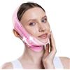 PLANTIFIQUE Maschera Doppio Mento Contorno Viso Donna e Uomo | Riutilizzabile e Regolabile in Tessuto Traspirante | Ice Silk Chin Mask