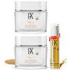 GK Hair Deep Conditioner Masque 2x200g + Argan Oil Hair Serum 0.34 Fl Oz - Maschera Riparatrice Capelli Secchi, Danneggiati e Crespi - Idratante, Nutriente, Liscia & Gestibile - Per Tutti i Tipi di Ca