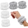 DEARMAMY 8 Pezzi Braccialetti Elastici Donna per Cura Viso, One Size Fits Most, per Spa e Bagno, Prevengono la Diffusione di Liquidi Sulle Braccia