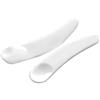 mciskin 100PCS Mini cucchiaio di plastica spatola cosmetica monouso curvo spatola cosmetica di trucco della paletta di trucco