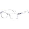 Eyekepper Lettori alla Moda Donna Comodi Occhiali da Lettura Uomo Montatura Trasparente Cerniere a Molla