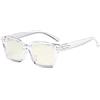 Eyekepper Le signore Occhiali per Computer - Filtro Luce Blu Lettori Donne- Protezione UV420 Quadrato Sovradimensionata Occhiali da Lettura di Design - Trasparente +1.25