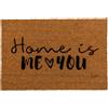 Out of the blue Home is me & You, tappetino per piedi, ca. 60 x 40 cm, con carta di intestazione da appendere