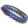 18KOra Sport Pack 2 | Bracciale da uomo | Regali originali per uomo | Bracciale da uomo blu | Bracciale in pietra naturale, Bracciale dell'amicizia e dell'anniversario