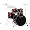 PACIFIC DRUM Batteria Acustica PDP Concept Maple Red to Black Sparkle - Shellset Professionale