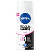 NIVEA Black & White Invisible Clear Antiperspirant Spray 100Ml per uso quotidiano, formato pratico