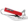 Tecnigas Q di tre/Rosso, Tuning Sport di scarico cromato compatibile con Gilera RUNNER 50, Runner SP 50, Gilera DNA 50, Gilera Ice 50
