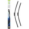 VALEO Silencio Tergicristalli VF484 Kit di Spazzole tergicristallo originali Flat Blade ad Alte Prestazioni, Maggior Visibilità su Strada 800mm/750mm Anteriore Confezione da 2 574684