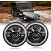 bamotoop Faro LED da 7 pollici, omologato E, con anabbagliante e anabbagliante, indicatore di direzione e luce di marcia diurna per Jeep Wrangler ı JK Classe G 250 GD Wolf W460 W461 per Land Rover