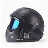 CARACHOME Casco Integrale Vintage Con Maschera Di Protezione Amovibile, Casco Bandit, Casco Astronauta Adatto Per Bike Cruiser Scooter Touring Motocross Moto,Black,XXL